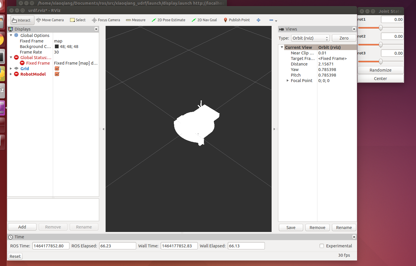 xiaoqiang tutorial (3) Displaying Xiaoqiang Robot Model in rviz | 蓝鲸ROS ...